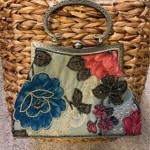 Floral Beaded Vintage Handbag